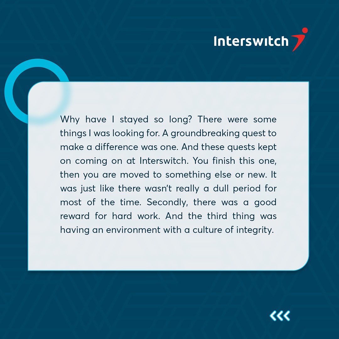InterswitchGRP's tweet photo. In what's our final edition of #SwitchStories for 2022, Muyiwa takes us through the humble beginnings of the force we today fondly call #TheSwitch.
 
You can read the full interview here https://t.co/Mh1niJserh 
 
#SwitchStories
#PeopleOfTheSwitch
#NeverStop
#NeverS20P https://t.co/OqdvpOZhFp