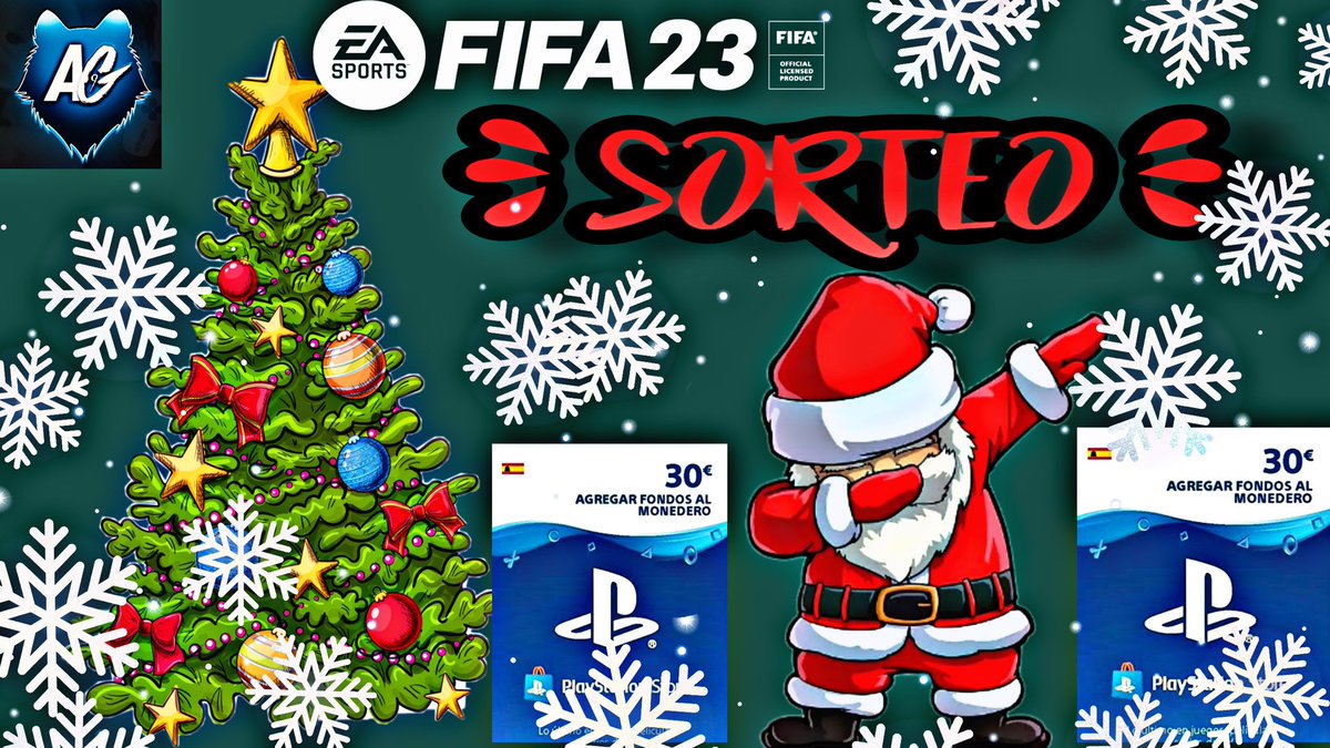 🎄FELIZ NAVIDAD!!🎄

Con motivo del pedazo de apoyo de este año os traigo un sorteo de una TARJETA DE 30€ PARA CUALQUIER PLATAFORMA!🤩

REQUISITOS:🎁

- SEGUIRME
- DARLE ❤️ y RT

El ganador se dará el 6 DE ENERO.🎁(en INSTA teneis otro sorteo)

MUCHA SUERTE A TODOS!💜

#fifa23