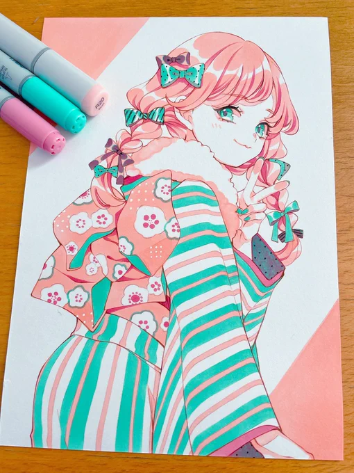 #2022年自分が選ぶ今年の4枚今年もありがとうございました!来年もどうぞよろしくお願いしますコピックばしばし使っていくぞー! 