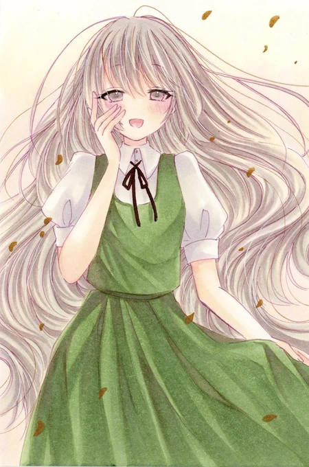 内緒のお話#コピック #イラスト 