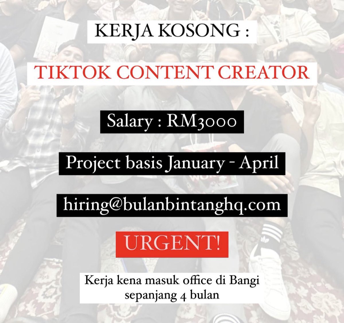 meripergibulat's tweet photo. Tolong RT sampai jumpa kawan yang perlukan kerja nampak tweet ni 🙏🏻 https://t.co/bL43MuvoGm