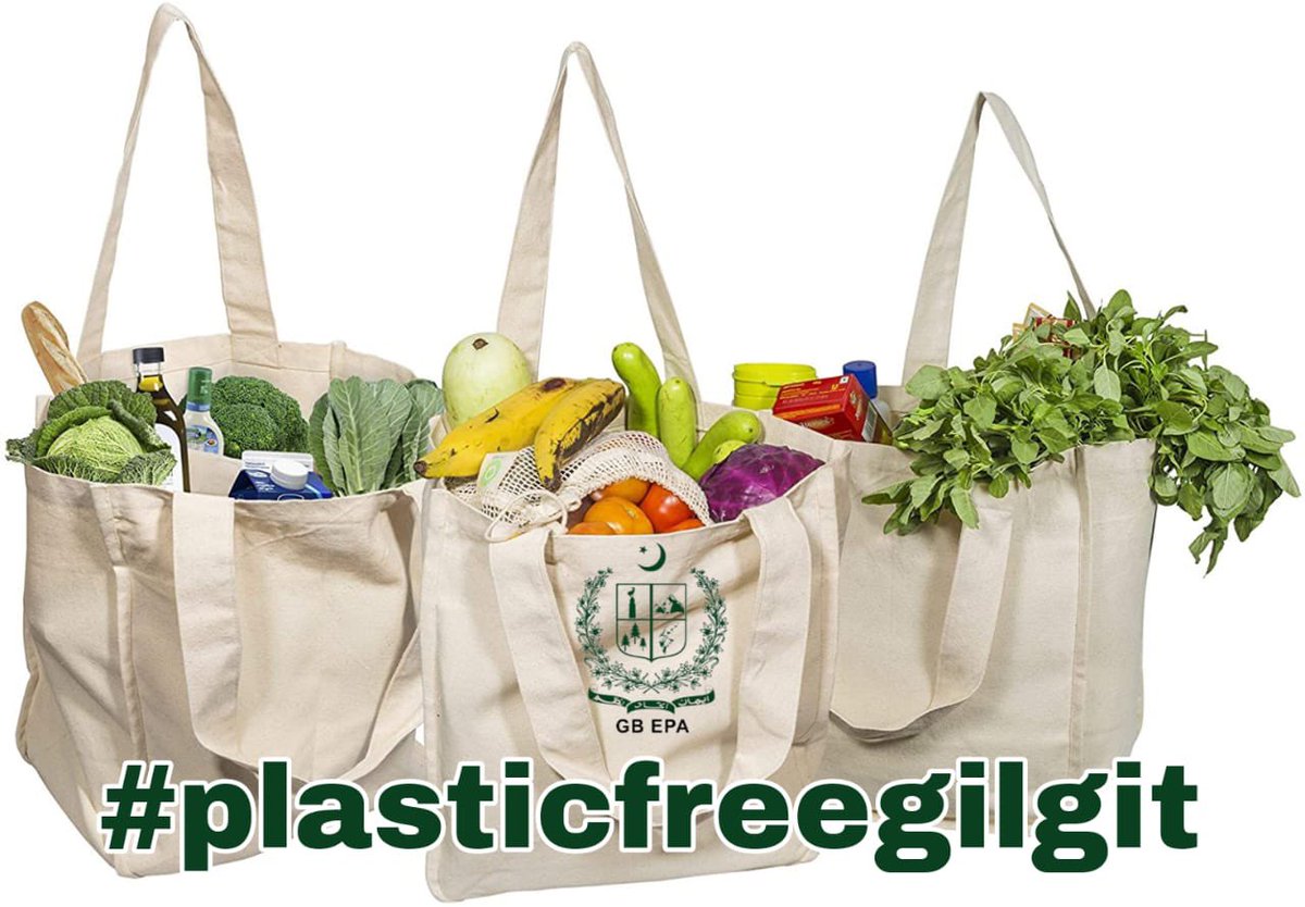 پلاسٹک بیگز کے استعمال اور ان کے جلانے سے ماحولیاتی آ لودگی پیدا ہوتی ہے،
اس لیے آ ئیے مل کر پلاسٹک کے استعمال کو ترک کریں اور کپڑے والے بیگ استعمال کریں 
#plasticfreegilgit 

<a href="/DCAstoreGB/">Deputy Commissioner Astore</a> 
<a href="/DC_DM_GILGIT/">Deputy Commissioner Gilgit</a>  
<a href="/ClimateChangePK/">Climate Change & Environment Ministry Pakistan</a> 
<a href="/DGPakEPA/">Farzana Altaf Shah EPA</a> 
@GovtofGB 
<a href="/SoniJawari/">Soni Jawari Center for Public Policy GB (SJCPP)</a> 
<a href="/csgbpk/">Office of the Chief Secretary, Gilgit Baltistan</a>