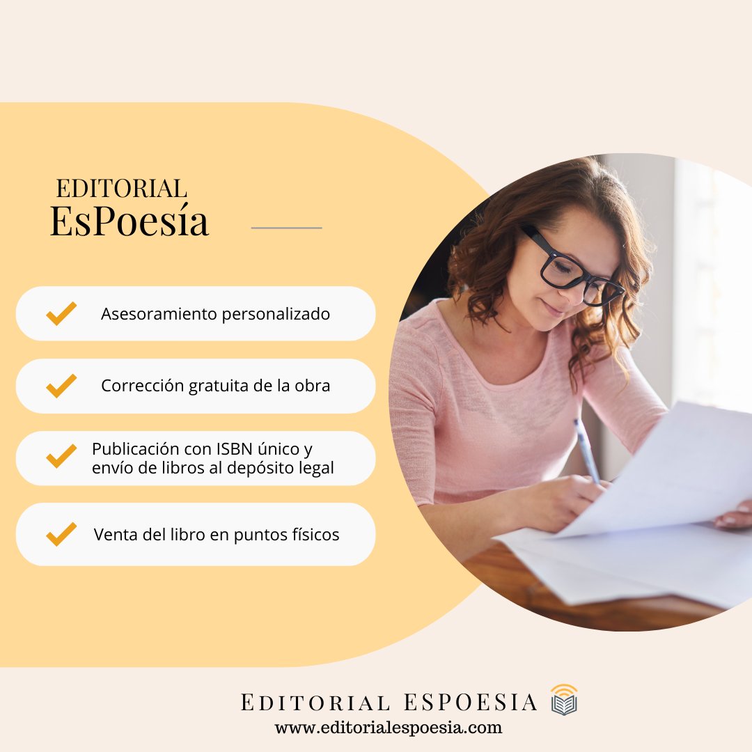 Escribir es un arte, editar... ¿por qué no?
#libro #poesia #literatura #editorial #escritor