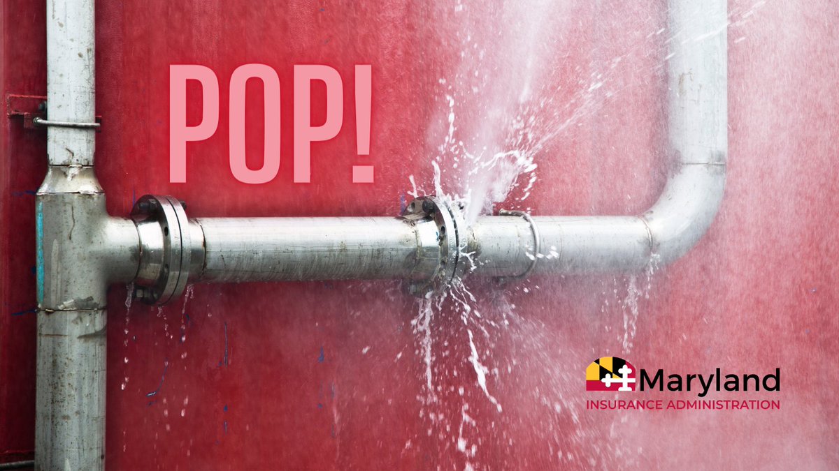 MD_Insurance's tweet photo. The only thing that should "pop" is the champagne! Water expands as it freezes. This expansion puts tremendous pressure on whatever is containing it, including metal/plastic pipes and can cause pipes to break. Be #WinterPrepared, visit: https://t.co/TMAPMjC7ia #MDInsurance https://t.co/WhwT1ynwx4