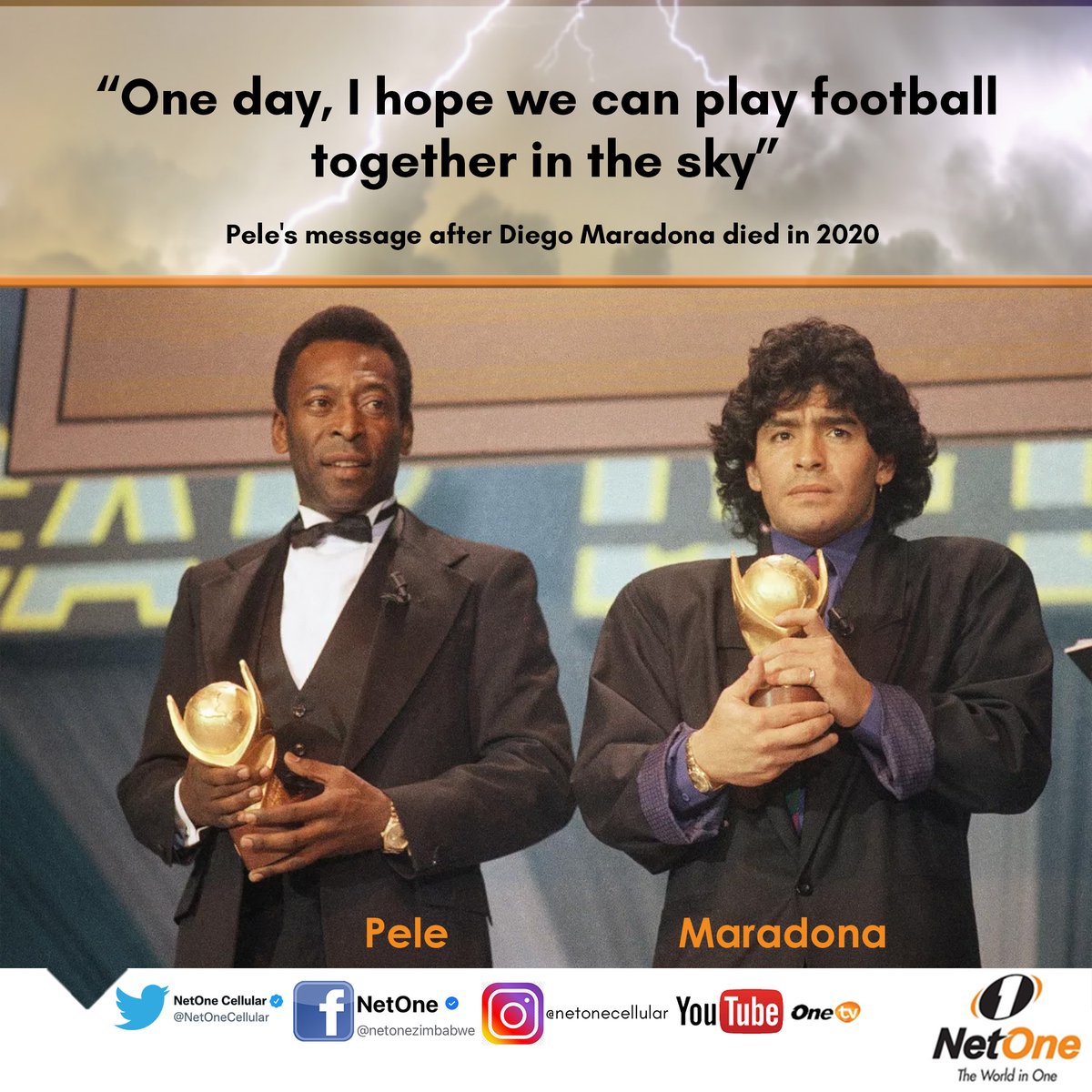 NetOneCellular's tweet photo. #Flashback Friday RIP king Pele .If these two had played in the same era could they have shared the stage like CR7 and Messi ?Pick your fighters #FollowNetOneAndWin drop a like. https://t.co/rNVEhFRI9v