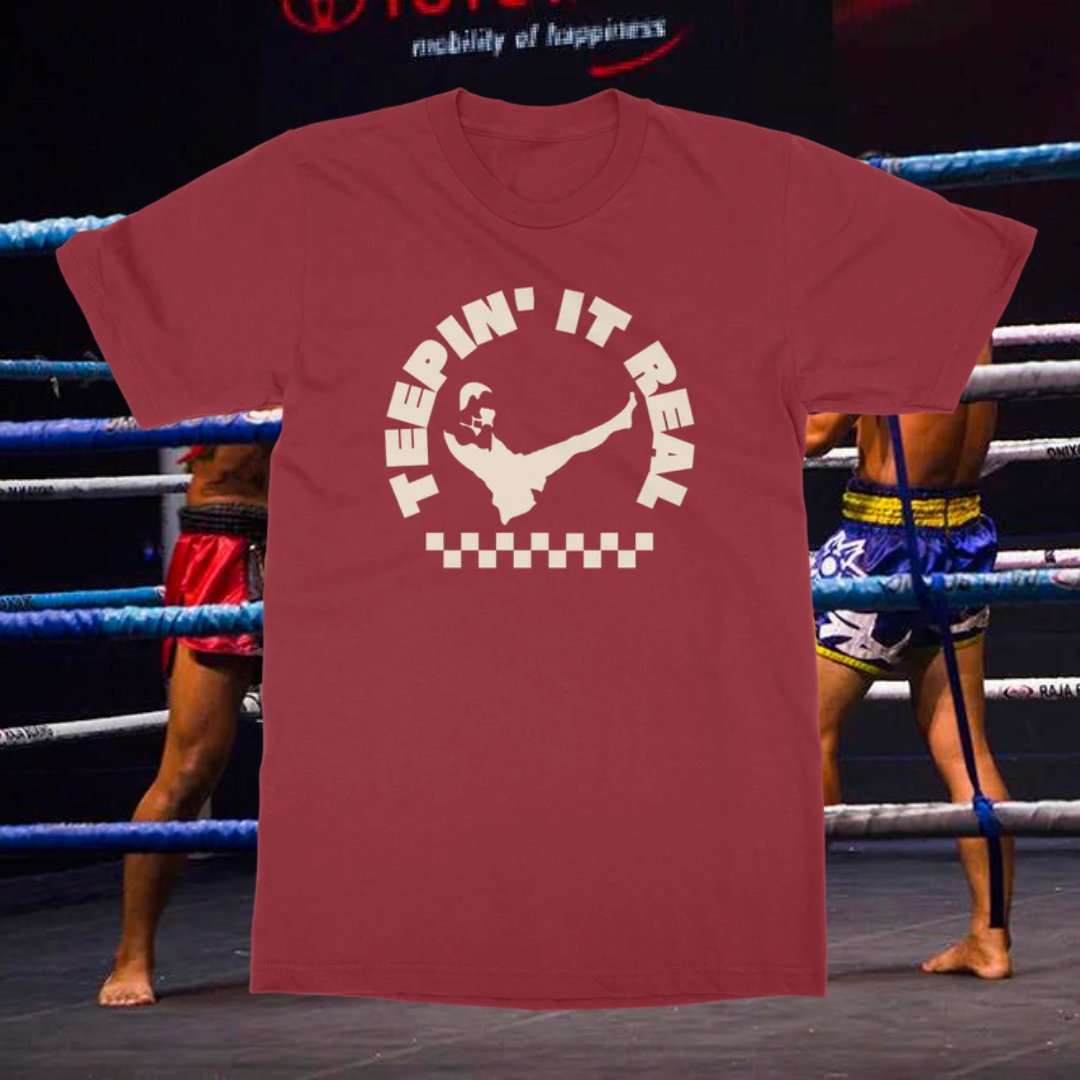 Teepin' It Real T-shirts Available In 4 Colours From Hooksai.com
FREE SHIPPING On All UK & USA Orders!
hooksai.com/products/teepi…

#hooksai #muaythai #muaythailife #thaiboxing #thaiboxinglife #muaythaiapparel #muaythaiclothing #muaythaitshirt #kickboxing #muaythaishorts