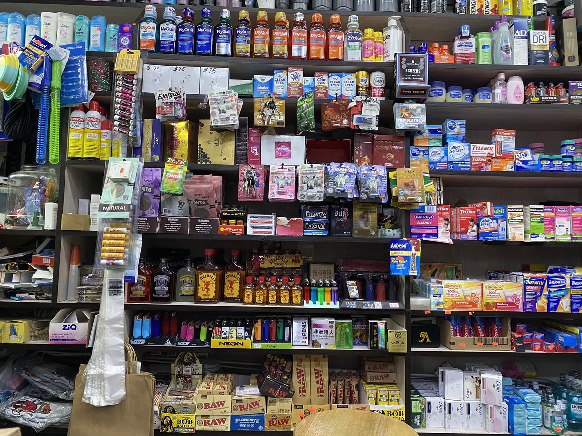 glennEmartin's tweet image. I went to get coffee this morning and thought I’d show the non-NYers what’s sold in a bodega: the good, the bad and the ugly. 

RT and name one product that you recognize. ☕️