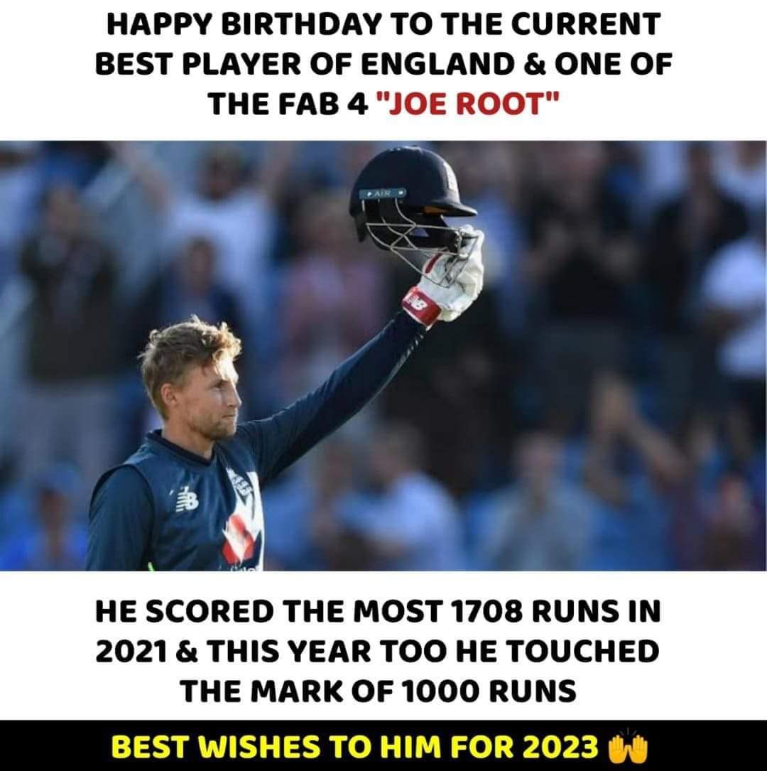 Happy Birthday Joe Root!     