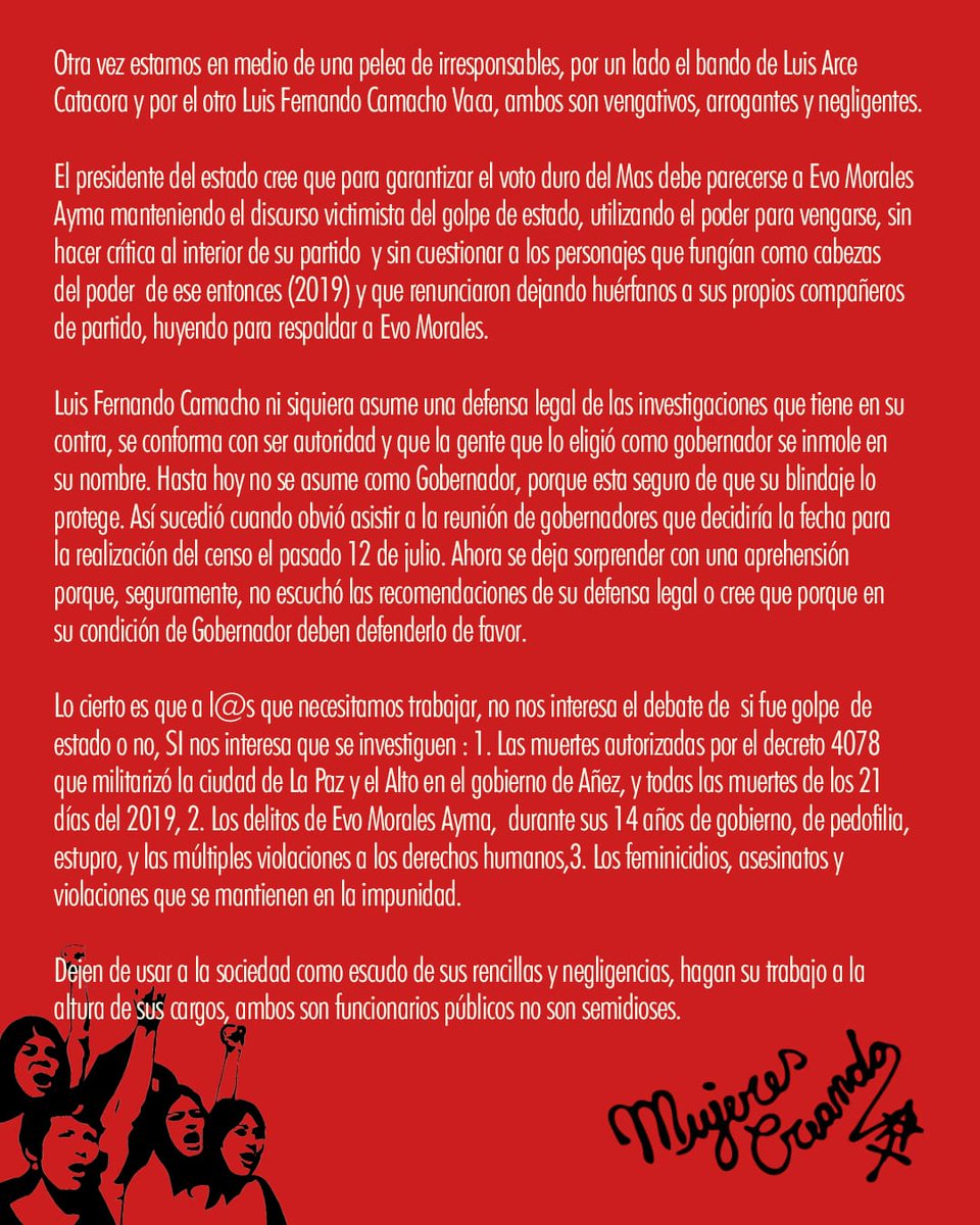 mujerescreando1's tweet photo. FEMINISMO CUNUMI desde Santa Cruz se manifiesta. https://t.co/8sA61AtJk4