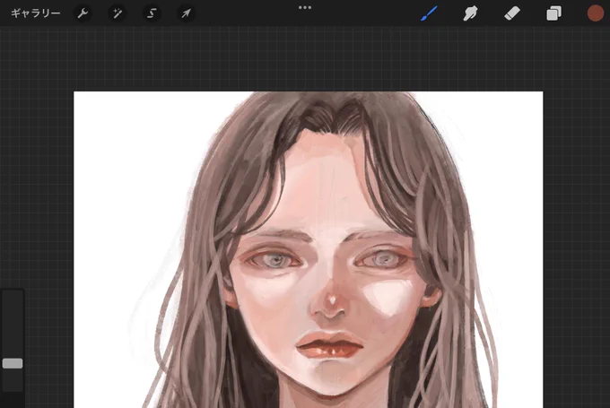 メイクの仕方動画のシェーディングとハイライトの入れ方は勉強になる。#イラスト #wip 