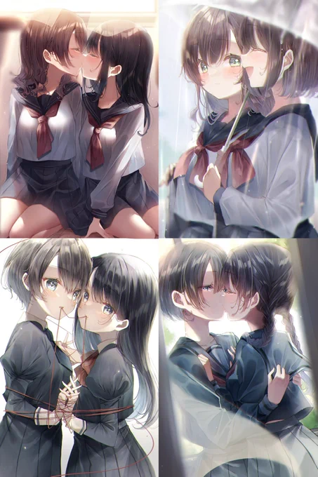 #2022年自分が選ぶ今年の4枚百合がたくさん描けて幸せな1年でした来年もよろしくお願いいたします 