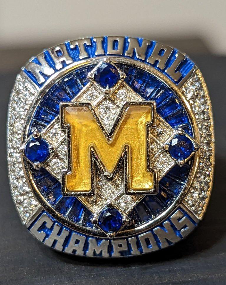 MidlandBasebal's tweet photo. What a great night!! Ring Ceremony celebrating @conniemackwsbb Championship number 17!! Thank you to all the families and players!! #17 #midlandfamily https://t.co/f73oawA1bL