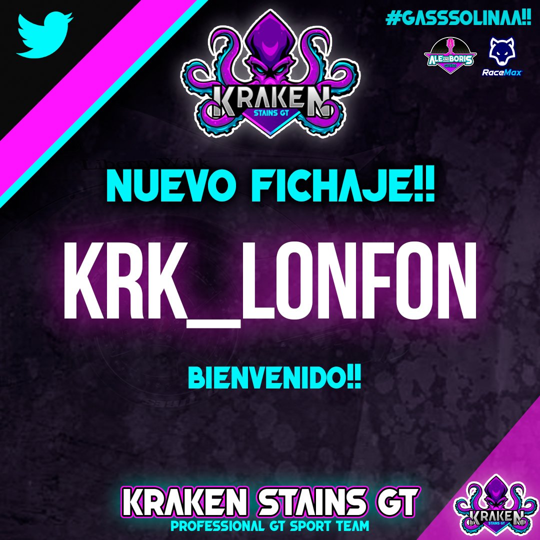 KrakenStainsGT's tweet photo. π£ πππππ πππΎππΌπ
π π£
π Damos la bienvenida a @Lonfoncrispy que a partir de hoy ya es nuevo piloto de Kraken Stains GT!
ππ₯π #GASSSOLINA https://t.co/btIqLbrPVp