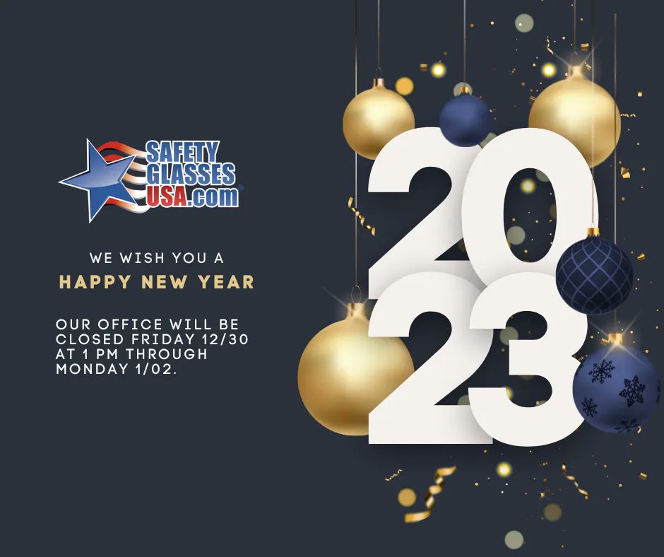 Wishing you a safe and happy New Year! Our office will be closed Friday, 12/30,  from 1 PM through Monday, 1/02.