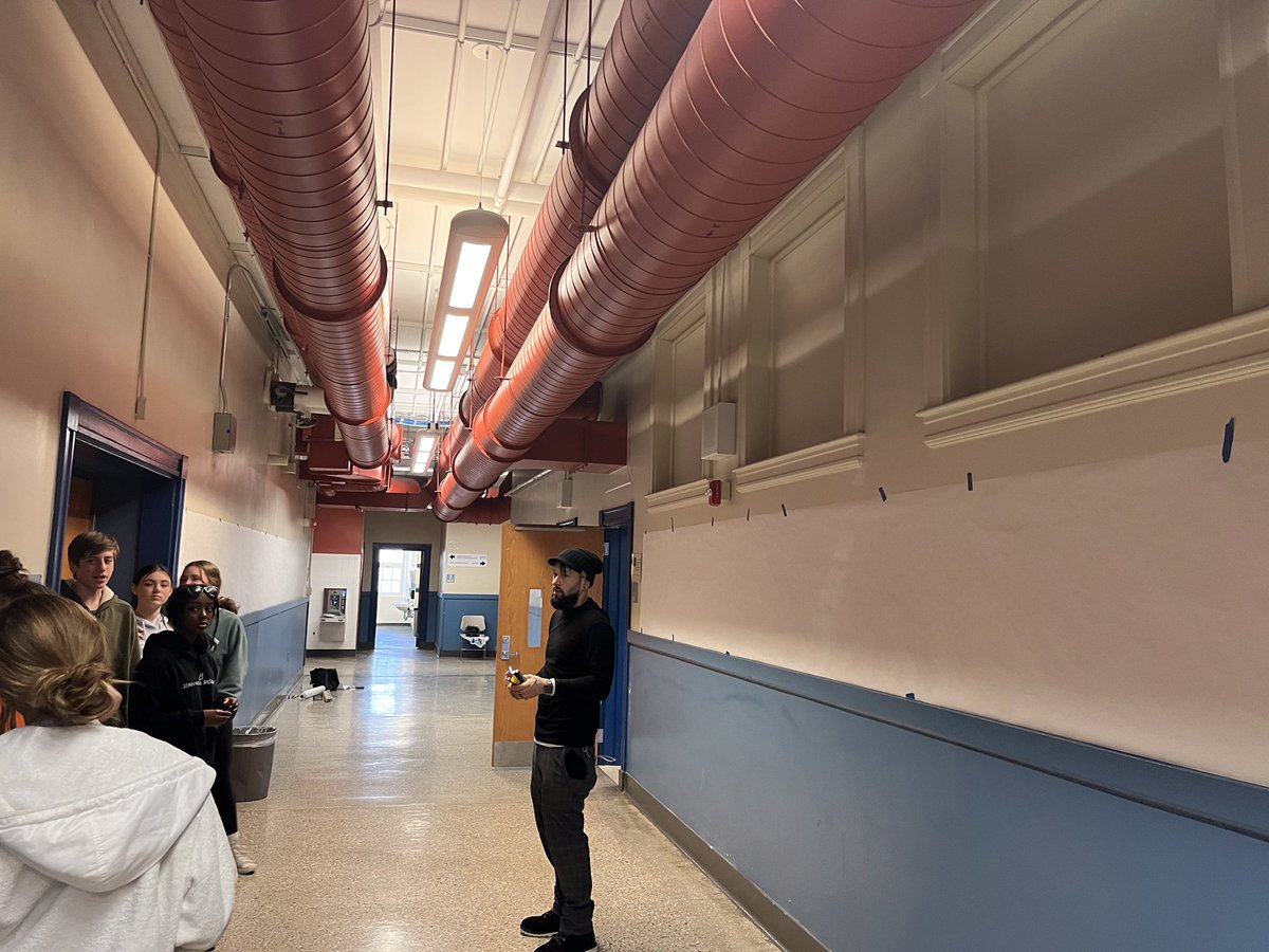 cmshappenings's tweet photo. Stay tuned for new mural in our 6th grade wing led by some amazingly talented and creative 8th graders who are giving up time during their break to freshen up our walls and halls! #studentvoice #cmssharks #hallswallsmatter https://t.co/9Bv6BuQU6b