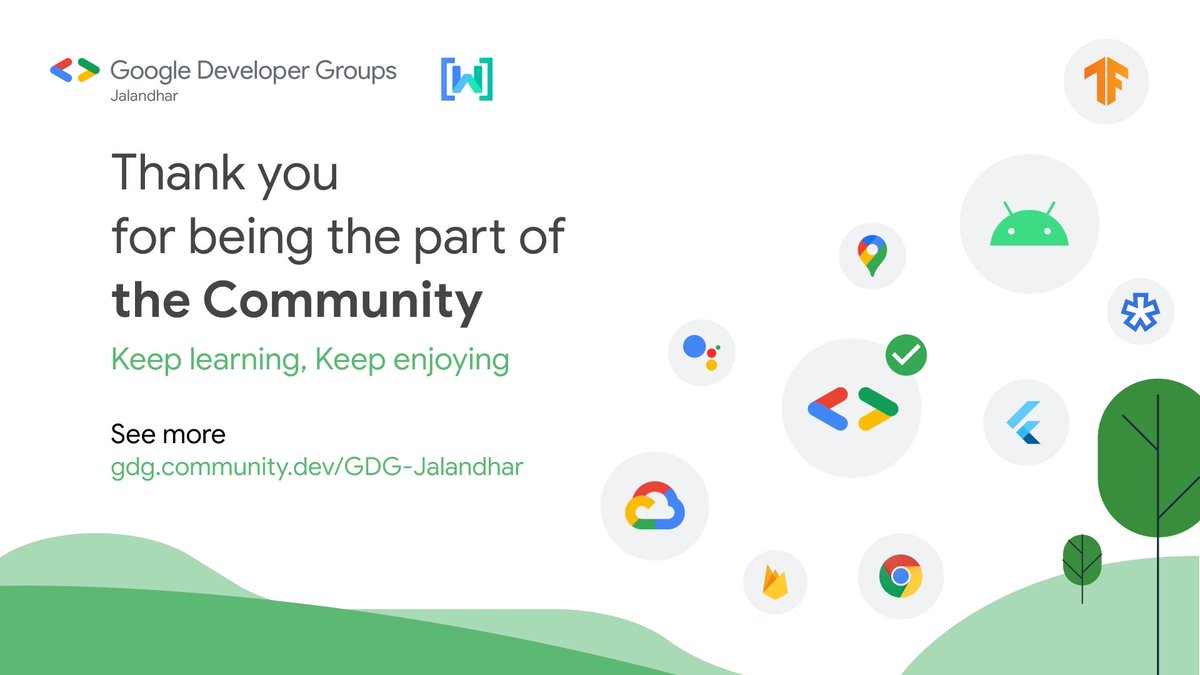 We kept going because you never stopped learning.

Thank you everyone for joining us in this year and motivating us to learn &amp; grow together.

See you all again in 2023 😎

Join us at: gdg.community.dev/gdg-jalandhar

#GDGJalandhar #WTMJalandhar
<a href="/WTMJalandhar/">WTM Jalandhar #IWDJalandhar</a>