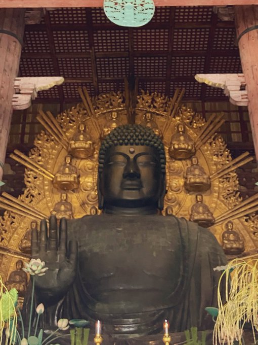 東大寺大佛殿丸瓦拓本/公照書額 東大寺大佛殿丸瓦拓本/公照書額