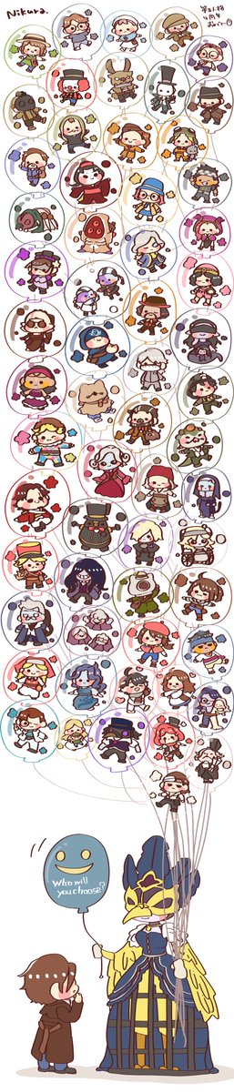 「#2022年自分が選ぶ今年の4枚 第五人格だけで380枚ほどイラスト描いていたみ」|にくら。のイラスト