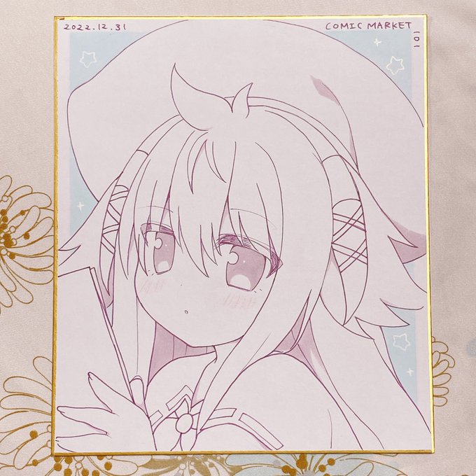 色紙の絵柄です!全て中サイズになります 