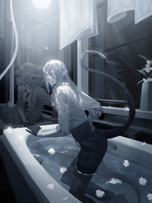 「浴槽 花」のTwitter画像/イラスト(古い順)
