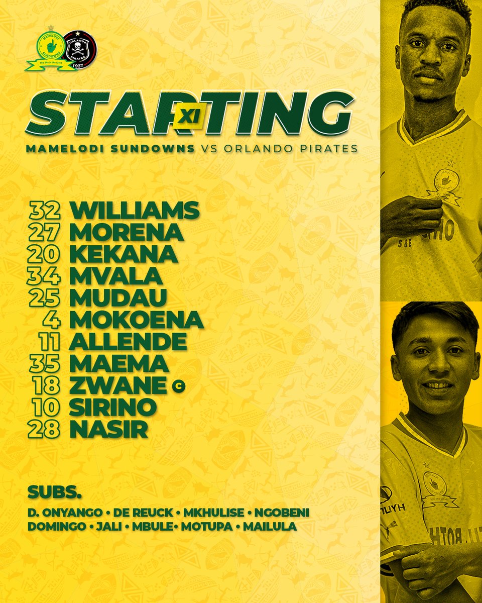 Masandawana's tweet photo. How we're lining up for the Final match of 2️⃣0️⃣2️⃣2️⃣! 👆

🆚 Orlando Pirates 
⏰ 15H30 
🏟 Loftus Versfeld Stadium
📺 SS 202

#Sundowns #DStvPrem https://t.co/0UEr074CHT
