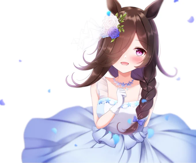 #今年も残りわずかなのでお気に入りの4枚を貼る 綺麗な髪の塗りを目指して描いた4枚です!! 