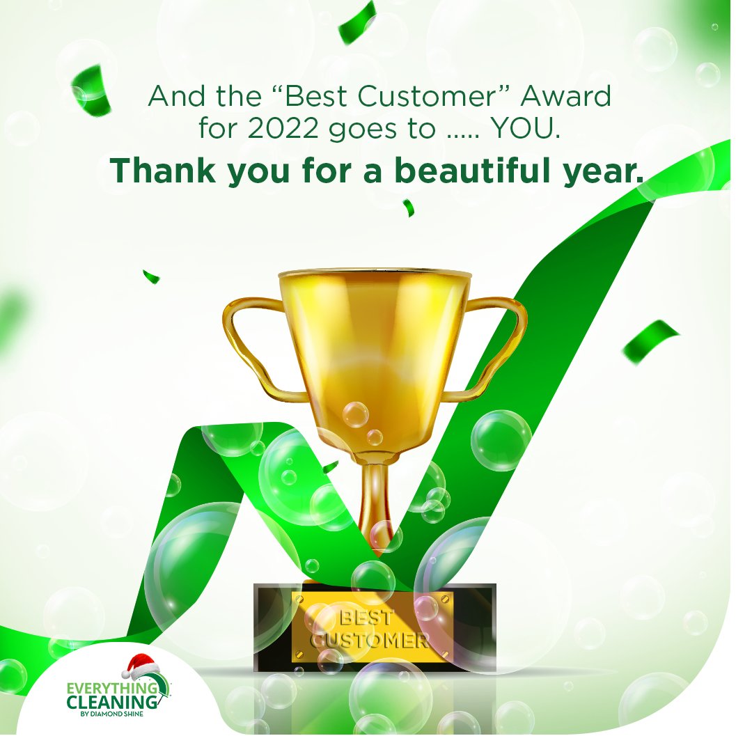 EcleaningNG's tweet photo. And there you are, our most valued customer of the year! 

THANK YOU for choosing us as your go-to supplier for all your cleaning necessities.  
We are ending the year in high spirits, knowing that you enjoyed  a stress-free cleaning experience this year with our... https://t.co/F7hcL7XG4p