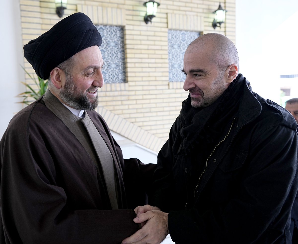 Ammar_Alhakeem's tweet photo. استقبلنا رئيس الاتحاد الوطني الكردستاني جناب الأخ العزيز @Bafeltalabani وتداولنا تطورات المشهد السياسي في العراق والمنطقة والعلاقة بين بغداد وإقليم كردستان .. https://t.co/WKrvaLJCRv https://t.co/BdRK3DXj9e