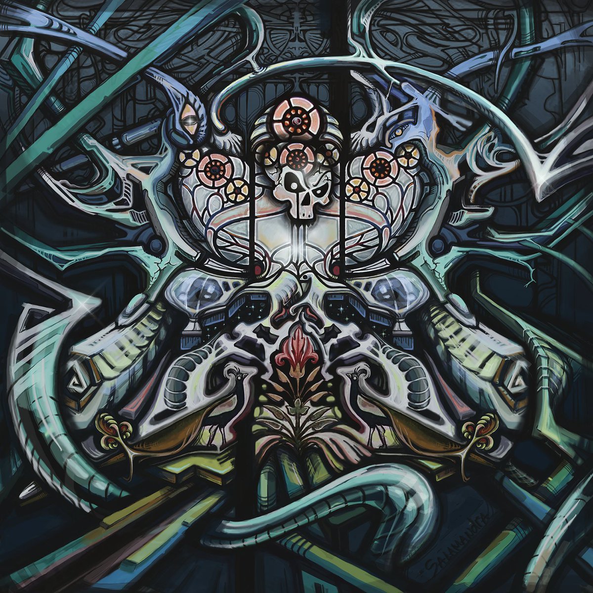 SalamandraArtw1's tweet photo. "Witherskullish" '20
#salamandra_artworks #psyart #abstractart #darkart #NFTartists #digitalpainting #highbpm #visionary #mirrorme #skullart #metacortex
https://t.co/AnWePzTSZn https://t.co/ePJkSrEdyP