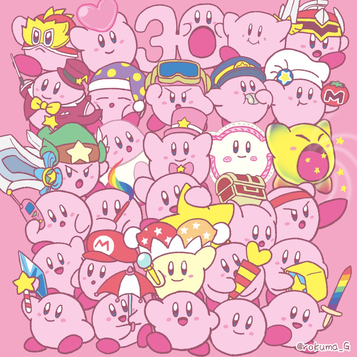 「思い入れあるのはこの辺でしょうか!今年も楽しくお絵描きできました!#2022年自」|ロクまＧのイラスト