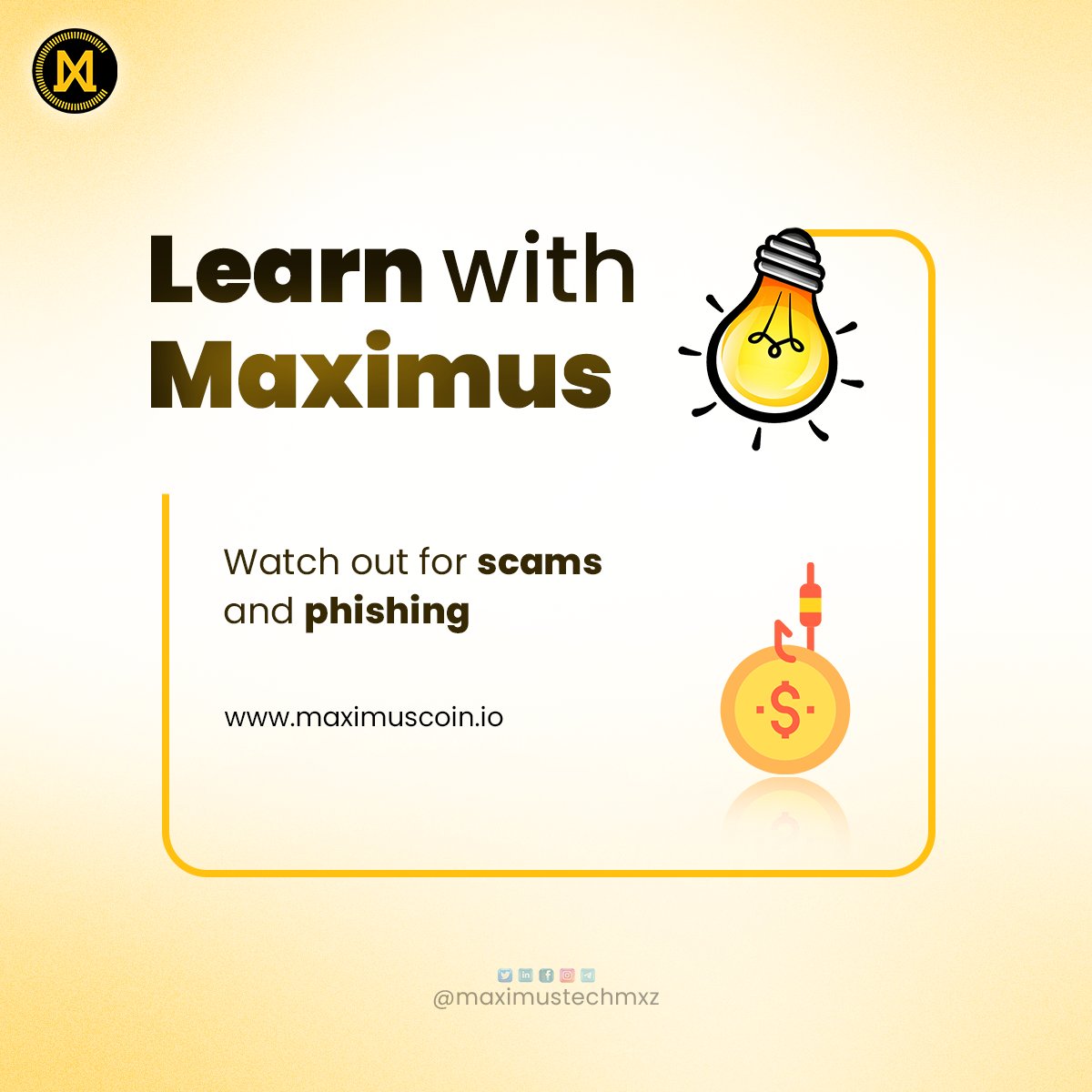 maximustechmxz's tweet photo. Scammers use email or text messages to trick you into giving them your personal and financial information.
BE ALERT BE SAFE
#cryptolearning
Learn with Maximus
#bitcoin #cryptocurrency #cryptonews #cryptotrading #crypto #cryptocurrencies #learncrypto #learncryptocurrency https://t.co/b9JzDuUS7T