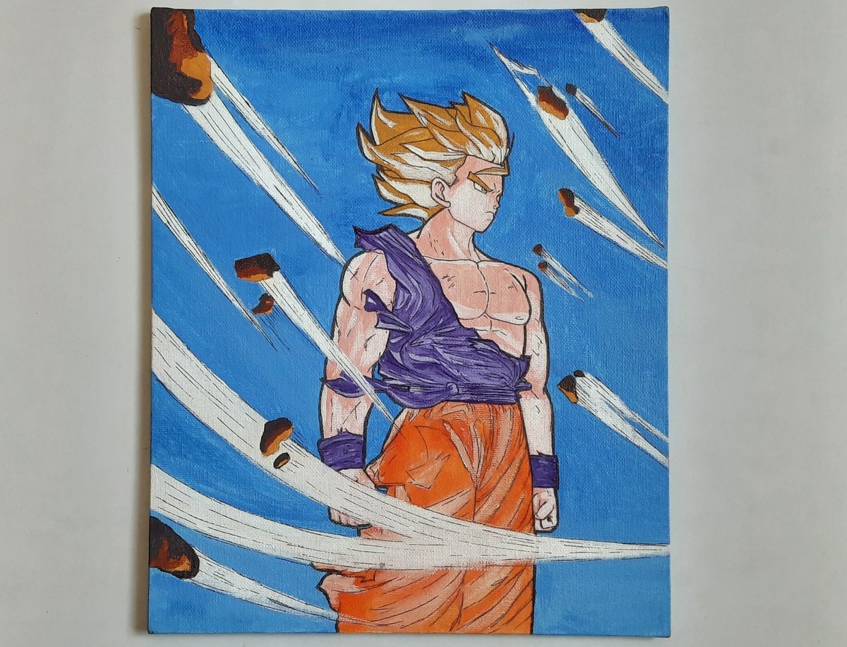 som_animation's tweet photo. Goku 
Canvas Acrylic Painting of Goku 

#goku #dragonball #supersaiyan #gokublack #canvaspainting #canvasart #gokucanvaspainting 
#acrylicpainting #kakarot #art https://t.co/qnoaj4Br91