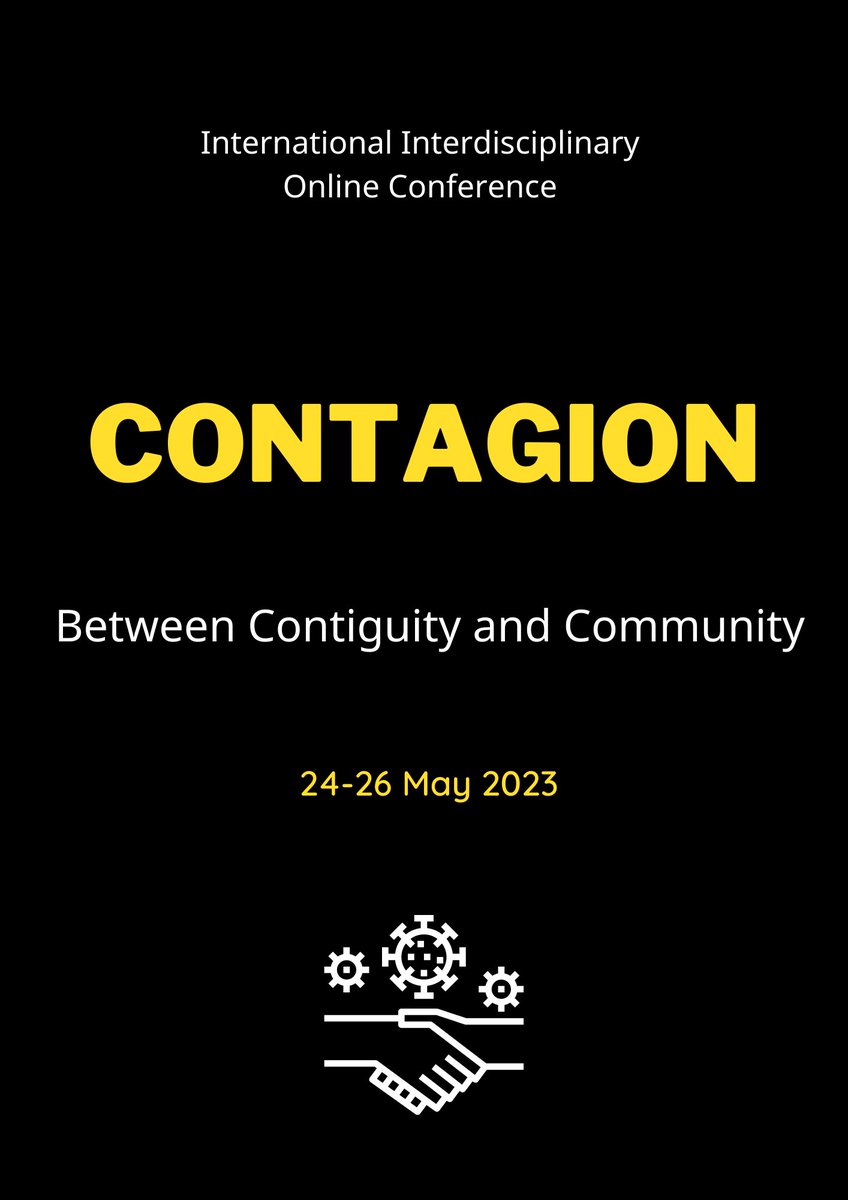 PerfoUJ's tweet photo. 2023 at @PerfoUJ is going to be contagious! International Interdisciplinary Online Conference "Contagion. Between Contiguity and Community", 24-26 May 2023. See our latest Call for Papers! #contagion #covid19 #newmaterialism #epidemic #pandemic #conference https://t.co/HRBmbs8FHu