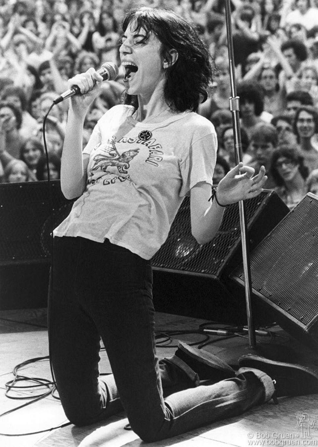 Happy 76th birthday to the amazing Patti Smith, who was born on this day in 1946.  Bob Gruen 