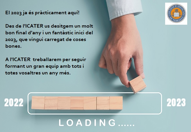 ✨El 2⃣0⃣2⃣3⃣ ja arriba! Feliç final d'any a totes i a tots i que l'any nou ens porti alegria. A l'<a href="/ICATERadvocats/">Advocats Terrassa</a> seguirem aprop de vosaltres, on volem ser i estar⤵️