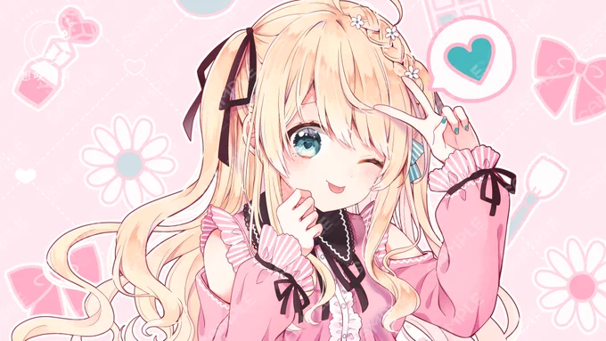 【お知らせ】ご依頼いただきまして動画用のサムネイルを制作致しました!まめこ様のかわいさを全面に詰めてます とっても素敵な歌声ですのでぜひ引用元のうたってみた聞いてみてくださいねご依頼ありがとうございました!!  