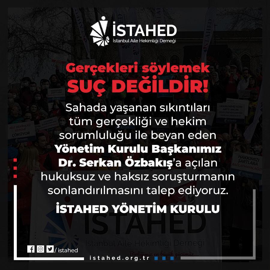 istahed's tweet photo. Kamu sağlığı kamuya aittir. Toplum sağlığına ve vicdanımıza karşı sorumluluğumuz var, hekimiz...
Soruşturmanın sonlandırılmasını talep ediyoruz.
 https://t.co/pcc5ewKmyr

@saglikbakanligi @drfahrettinkoca @halksagligigm https://t.co/K1z0yliHlU