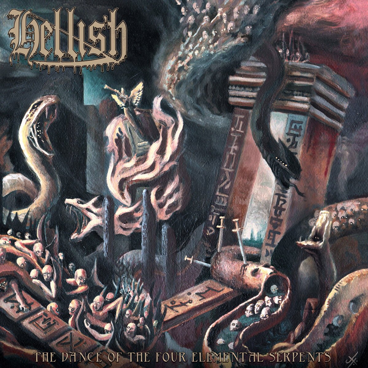 MrLoschi's tweet photo. HELLISH-The Dance of the Four Elemental Serpents (Review by SJ Loschi). https://t.co/E0kAPQF4ly https://t.co/DDqAxnjaPx
