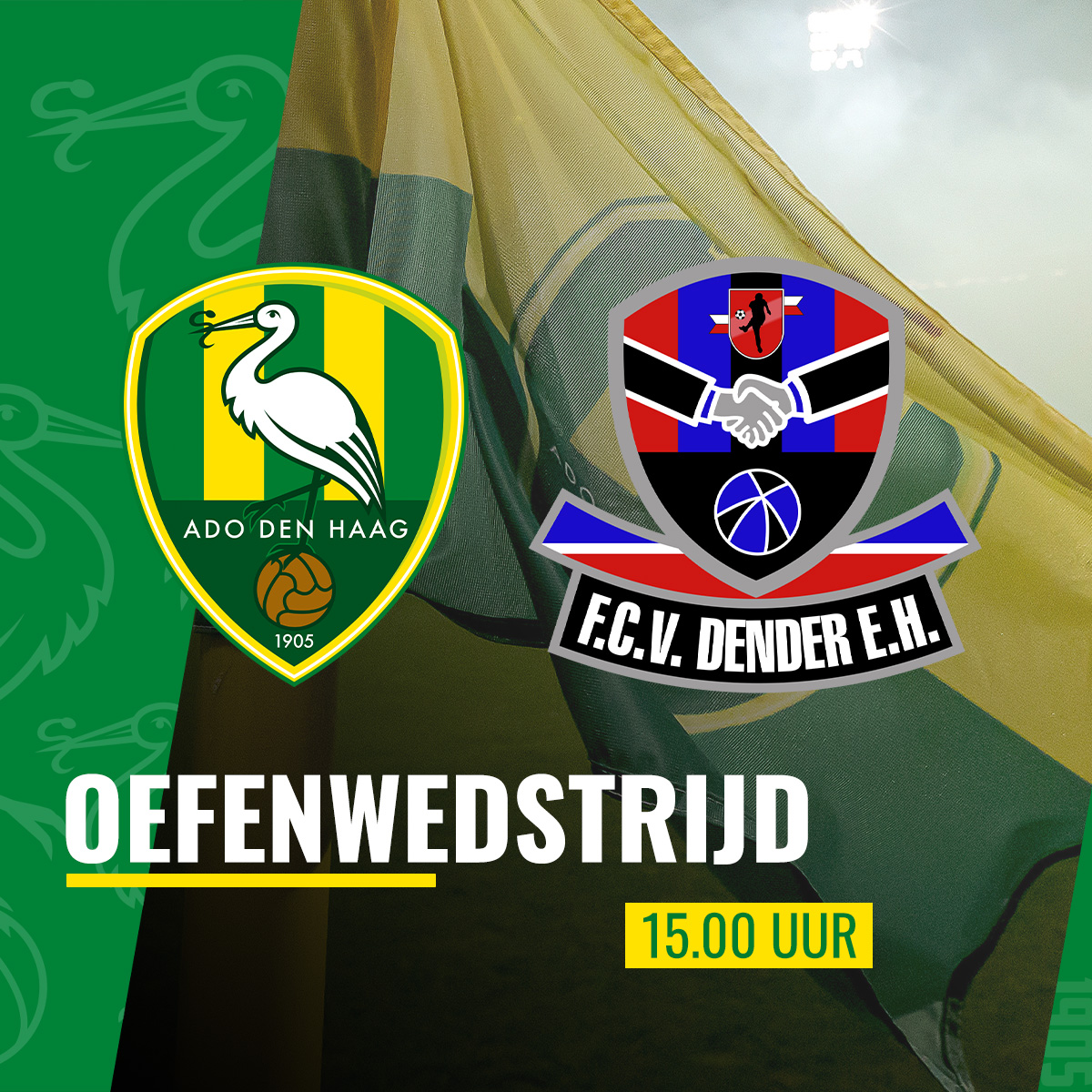 ADODenHaag's tweet photo. Om 15.00 speelt ADO Den Haag een oefenwedstrijd tegen het FCV Dender, dat uitkomt op het tweede niveau in BelgiΓ«.
#ADOden https://t.co/3B1OqADbgW