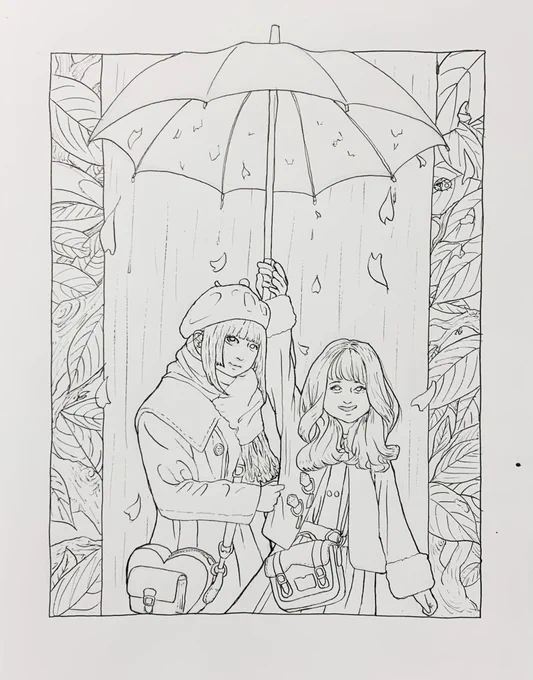 正直なところ、線画の方が好き 