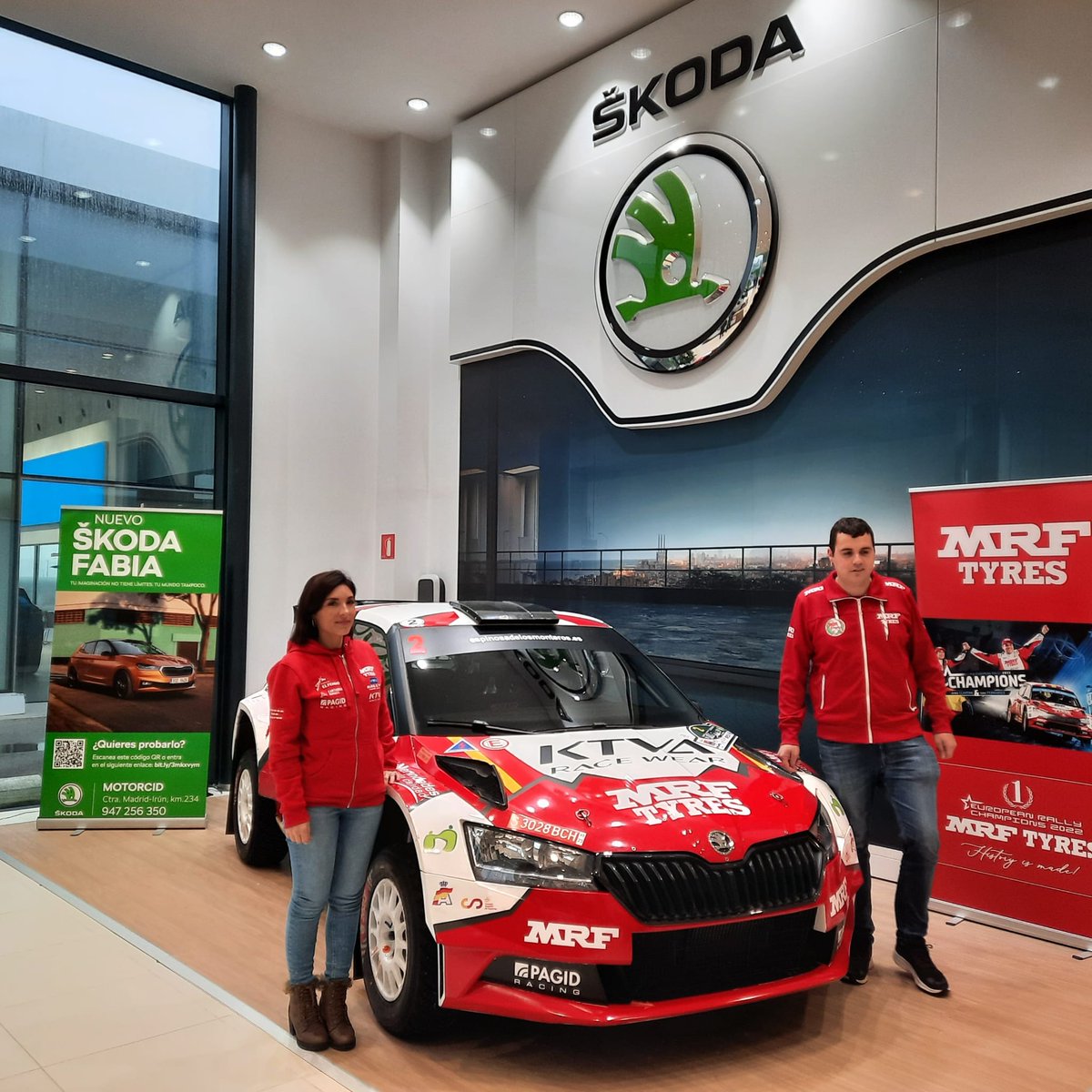 motorcid's tweet photo. Efrén LLarena y Sara Fernández ,campeones del European Rally Championship 2022, han hecho un balance del magnífico año y cuáles son sus aspiraciones  el 2023. También han aprovechado para manifestar su agradecimiento a Motorcid, por la colaboración que les presta. https://t.co/VZ2waTKubo