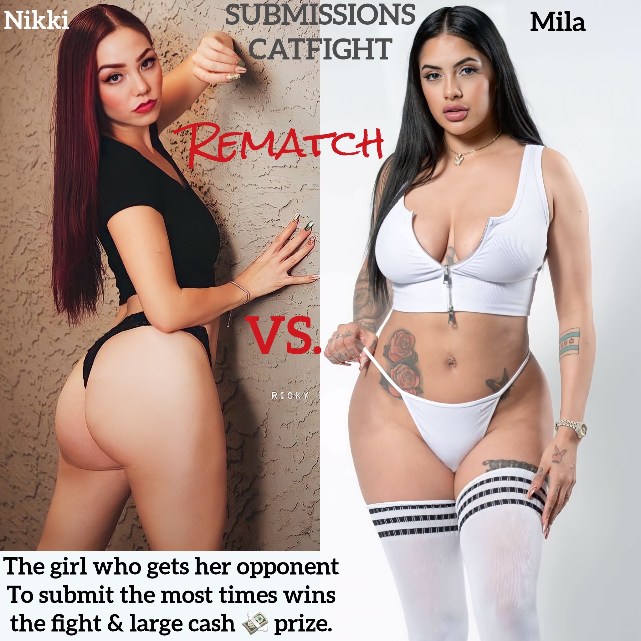 Adrian Scottsdale on X: Both girls still think they are the best in this  matchup. But who would prove herself the better woman in a rematch? Would  @XONikkiDarling humiliate Mila with a