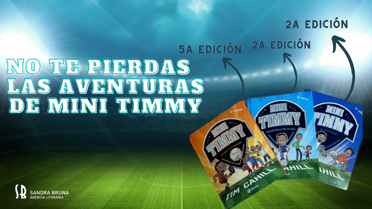 SBAgenciaLiter's tweet photo. Es genial recibir las nuevas ediciones en pack de la colección #TinyTimmy ¡Una divertida colección creada por el futbolista TIM CAHILL para los pequeños aficionados al deporte rey! @EditorialBruño @ScholasticAUS
#libros #lecturasrecomendandas #agencialiteraria https://t.co/rk201tj3ix