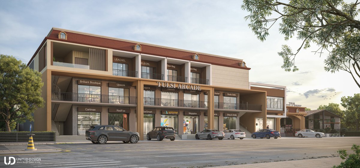 deepsureja96's tweet photo. Commercial exterior design for one of our kutch clients.

Tulsi Arcade Hotel And Resort - The perfect getaway to explore the beauty of Kutch! With all the amenities and a mesmerizing view, you won't ever want to leave this paradise! 
#render #renderlovers #cgi #corona #archviz https://t.co/39LFECjP2p