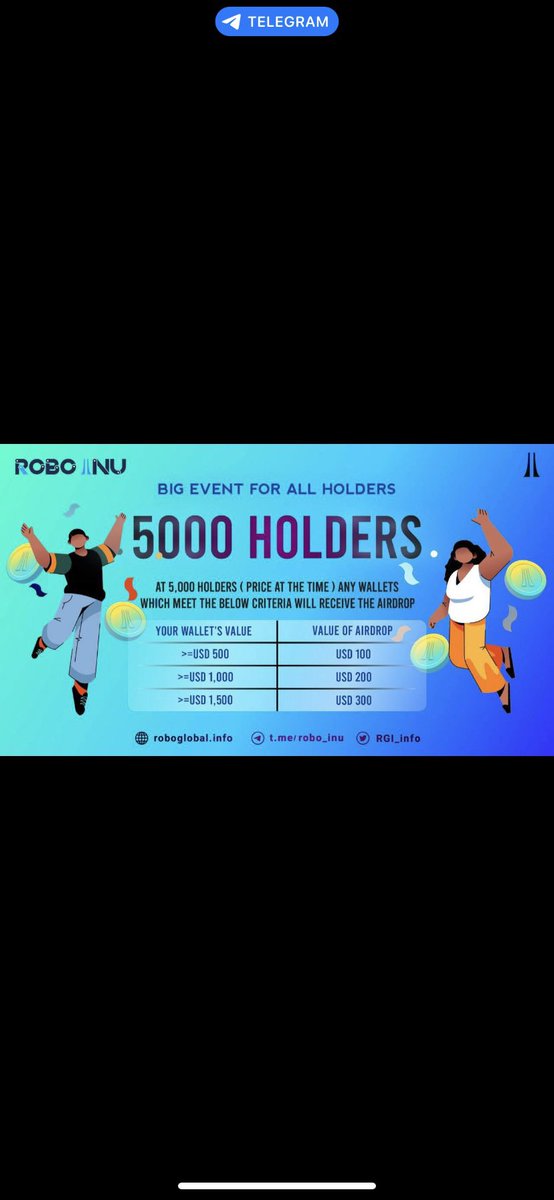 dank01200's tweet image. Another beautiful day to load your bags! 

ONLY 40 MORE HOLDER TO GO FOR THE AIRDROP! 

Nothing better then FREE right?!?! 

The future is bright with $RBIF follow us on @CoinMarketCap 
@RGI_info #RoboWallet #RoboInu #RoboEx $hoge #shibainu #ShiBduStan #LUNACLASSIC #DogeChain