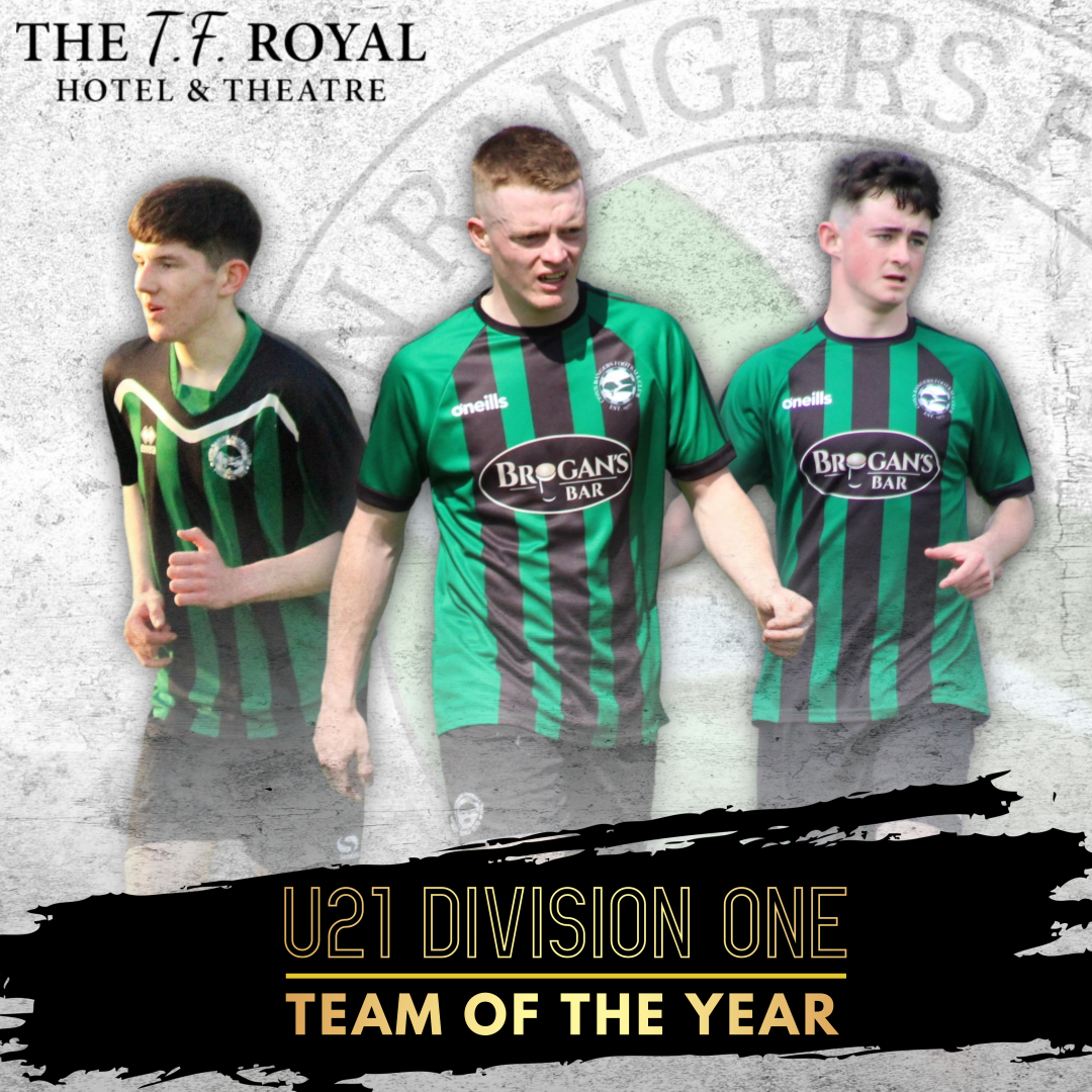 connrangersfc's tweet photo. Congratulations to Brian Durkan, Adam Gallagher and Sean Holmes who have all been named on the TF Royal Hotel & Theatre U21 Division One 'Team of the Year'. π
#honconn #mfl22 https://t.co/TSsHTuh9MV