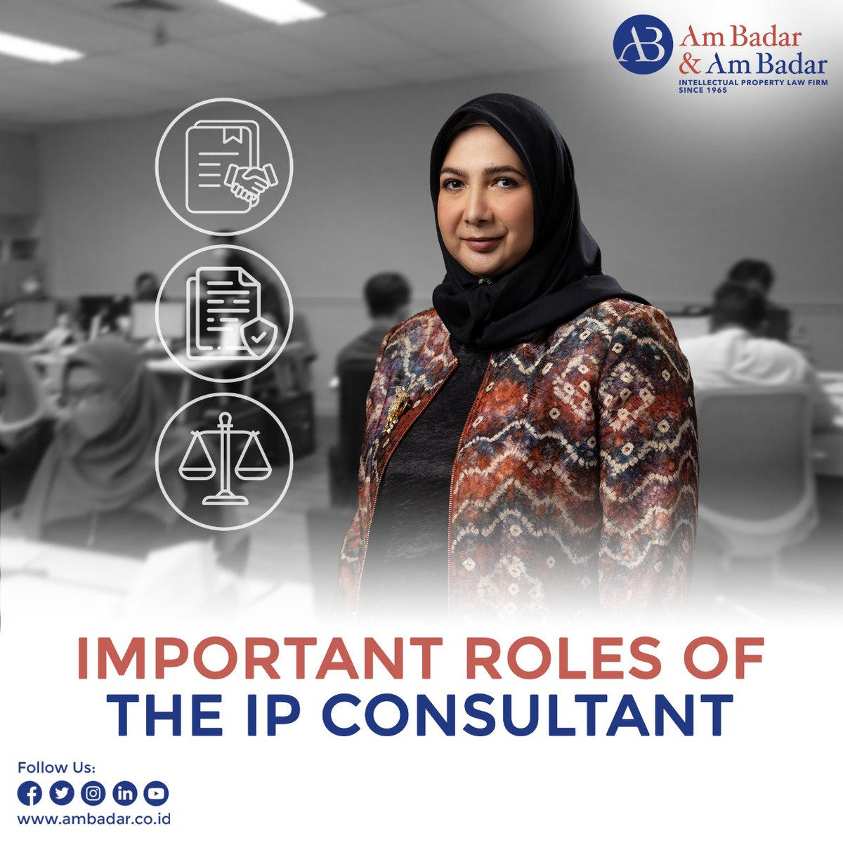 Ambadar_ID's tweet photo. Most entrepreneurs and professionals realize the importance of Intellectual Property,
but some might still be unaware of the importance of IP Consultants. Here's why they are important.

Click the link in our bio to continue reading this article. https://t.co/zg06xFaefJ https://t.co/emfSiWl06B