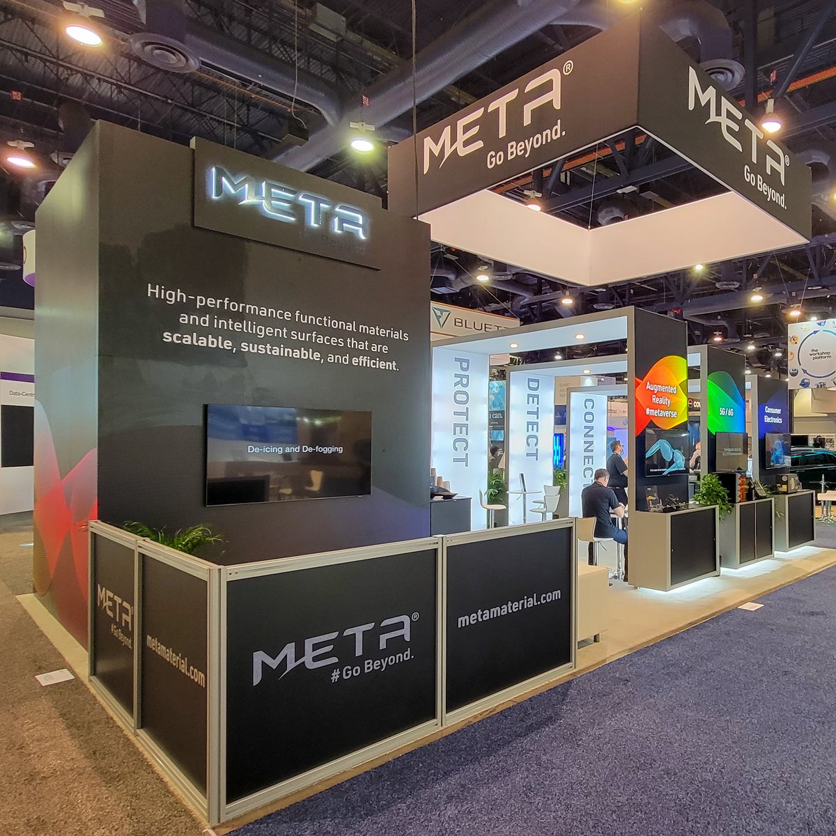 Metamaterialtec's tweet photo. Join us next week at #CES2023 at booth #9417. View our award-winning microwave oven crystal clear window, and our many other disruptive technologies and solutions! Book a meeting with our sales team now https://t.co/OZogbq2xSB #5G #batteries #EV #automotive #AR #GoBeyond🦋 https://t.co/LwtXo7hf6B