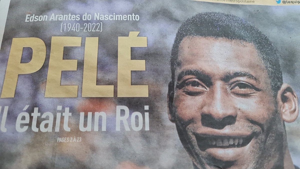 Oui, immense tristesse. 58 62 70. RIP roi.