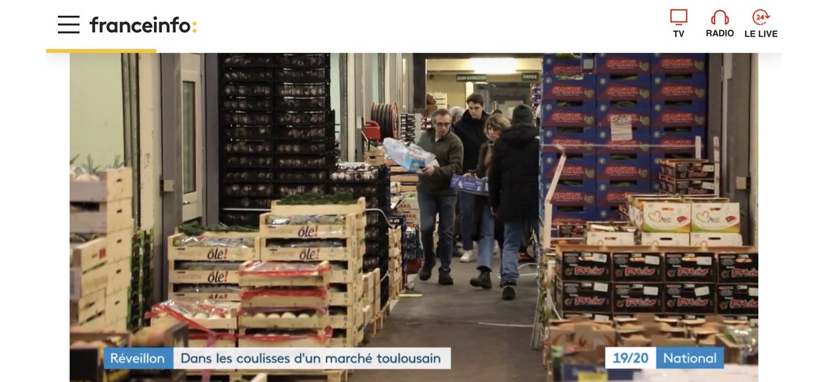 A 48h du #reveillon, le #MIN de #Toulouse en pleine action… un #reportage à regarder sans modération! 😉 francetvinfo.fr/culture/noel-f…